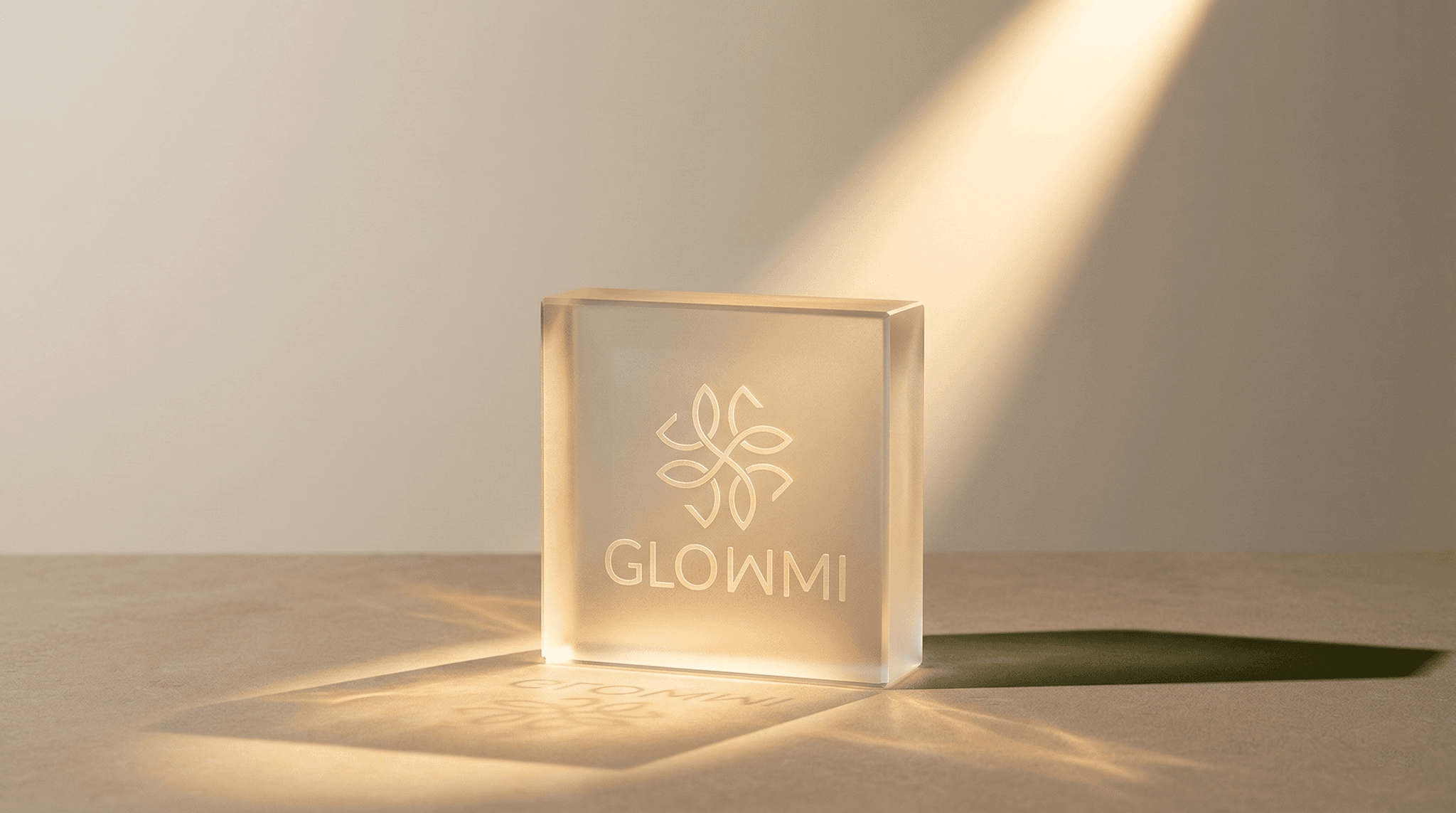 Glowmi luxury glowing bar with embossed logo
